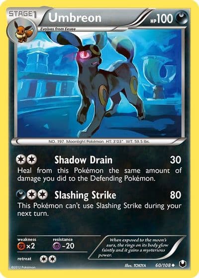 Umbreon (60) Dark Explorers Pokemon card