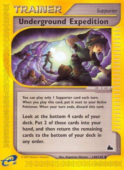 Underground Expedition Skyridge Pokemon card