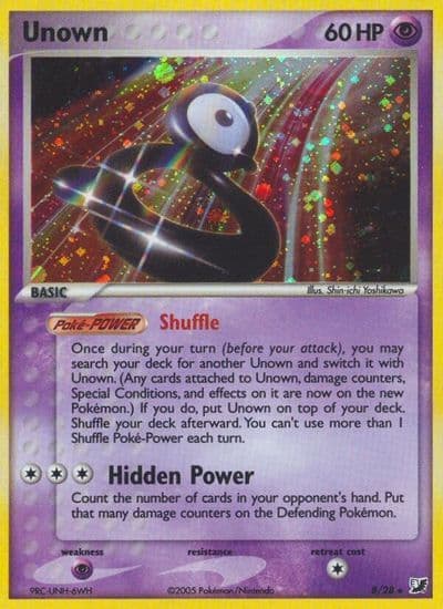 Unown (B) Unseen Forces Pokemon card