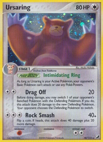 Ursaring Unseen Forces Pokemon card
