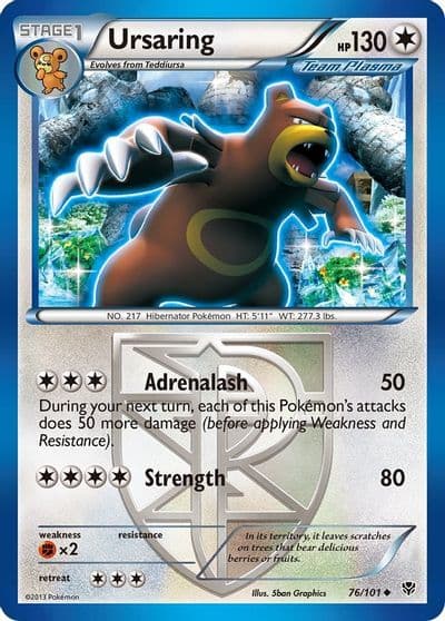 Ursaring (Team Plasma) Plasma Blast Pokemon card