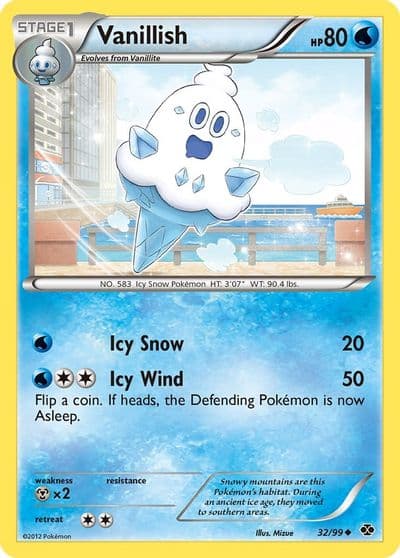 Vanillish Next Destinies Pokemon card