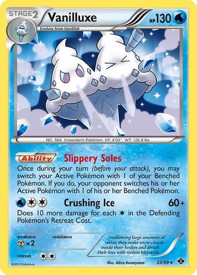 Vanilluxe Next Destinies Pokemon card