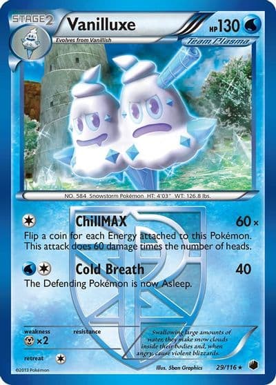 Vanilluxe (Team Plasma) Plasma Freeze Pokemon card