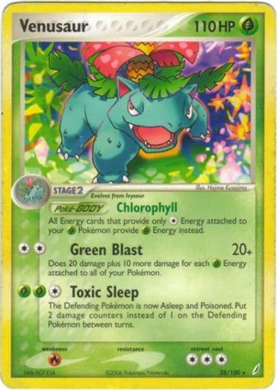 Venusaur Crystal Guardians Pokemon card
