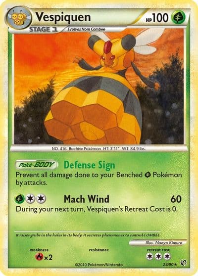 Vespiquen Undaunted Pokemon card