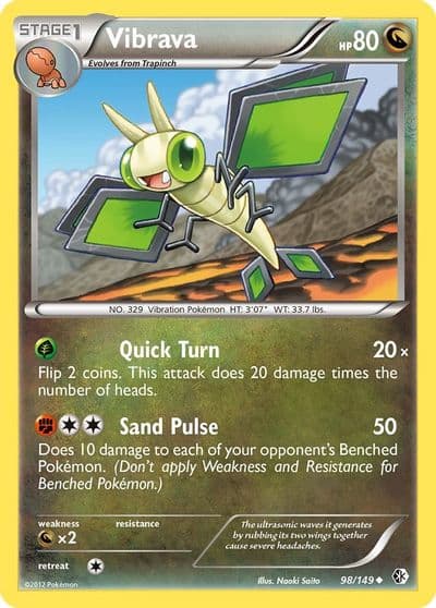 Vibrava Boundaries Crossed Pokemon card