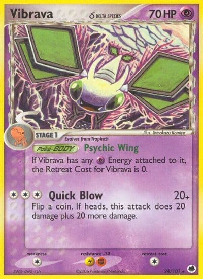 Vibrava (Delta Species) Dragon Frontiers Pokemon card