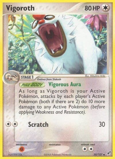 Vigoroth Deoxys Pokemon card