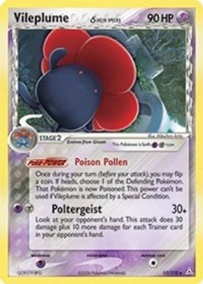 Vileplume (Delta Species) Holon Phantoms Pokemon card