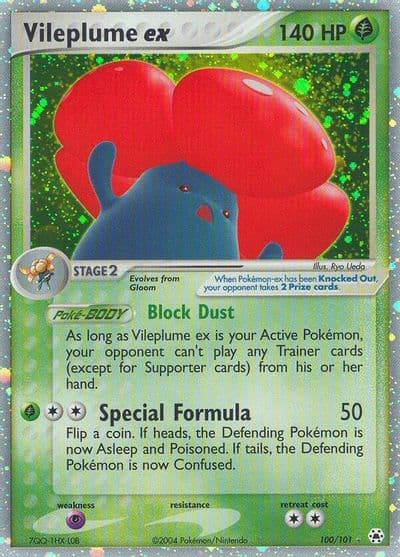 Vileplume ex Hidden Legends Pokemon card