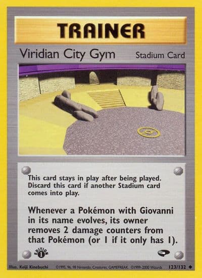 Viridian City Gym Gym Challenge Pokemon card