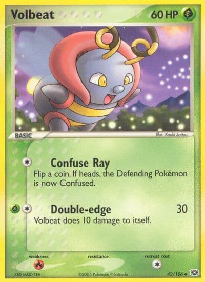 Volbeat Emerald Pokemon card