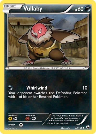 Vullaby Dark Explorers Pokemon card