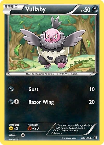 Vullaby Boundaries Crossed Pokemon card
