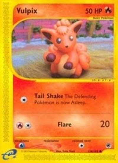 Vulpix Expedition Pokemon card