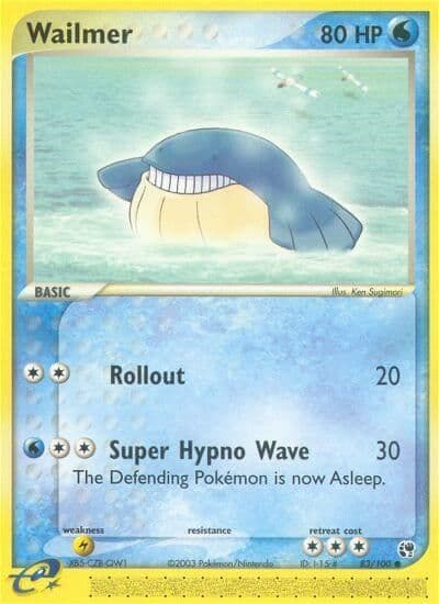 Wailmer Sandstorm Pokemon card