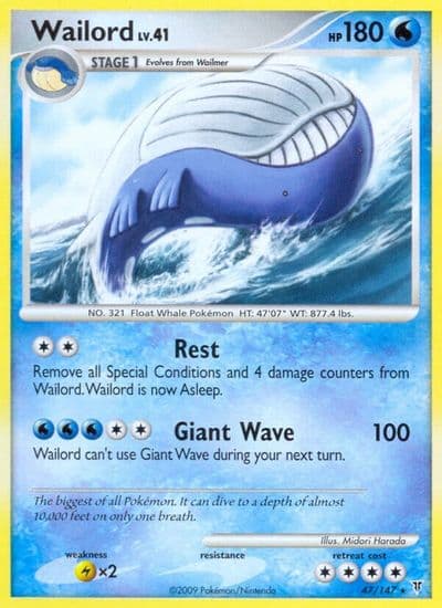 Wailord Supreme Victors Pokemon card