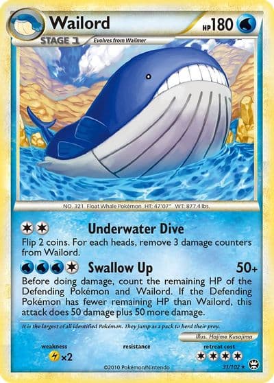 Wailord Triumphant Pokemon card
