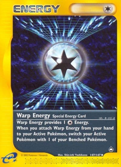 Warp Energy Aquapolis Pokemon card