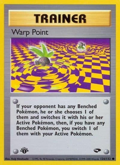 Warp Point Gym Challenge Pokemon card