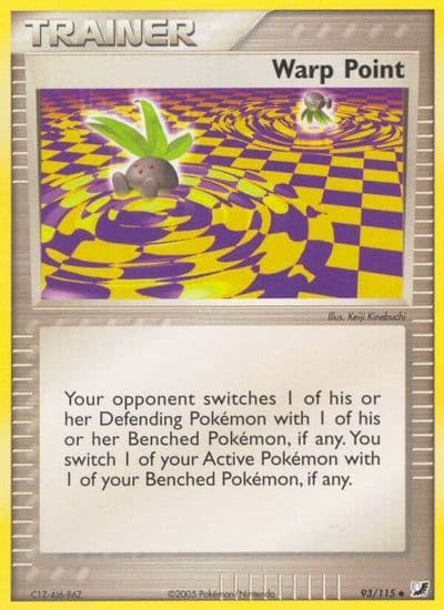 Warp Point Unseen Forces Pokemon card