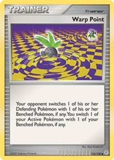 Warp Point Diamond and Pearl Pokemon card