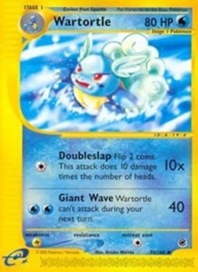 Wartortle Expedition Pokemon card