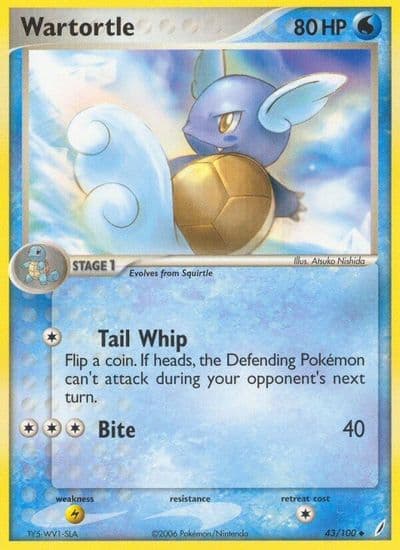 Wartortle Crystal Guardians Pokemon card