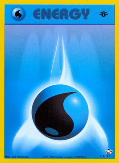 Water Energy Neo Genesis Pokemon card