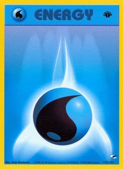 Water Energy Gym Heroes Pokemon card