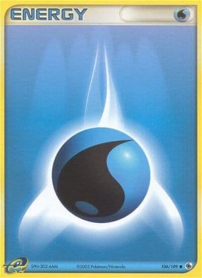 Water Energy Ruby and Sapphire Pokemon card