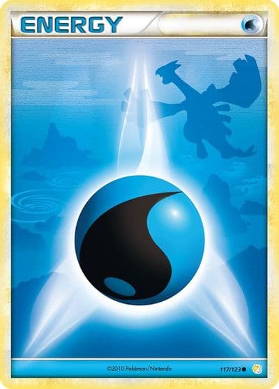 Water Energy HeartGold SoulSilver Pokemon card