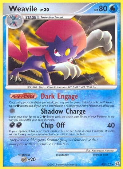 Weavile Countdown Calendar Promos Pokemon card
