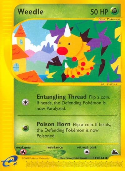 Weedle (115) Skyridge Pokemon card