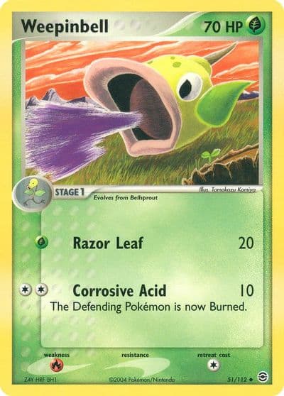 Weepinbell FireRed & LeafGreen Pokemon card