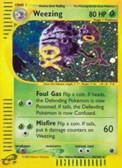 Weezing (32) Expedition Pokemon card