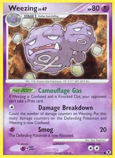 Weezing Rising Rivals Pokemon card