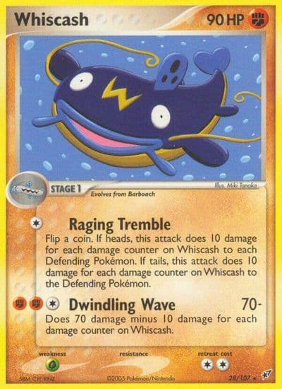 Whiscash Deoxys Pokemon card
