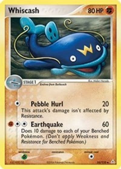 Whiscash Holon Phantoms Pokemon card