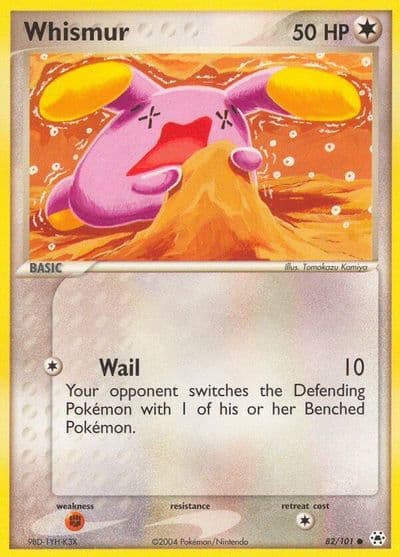 Whismur Hidden Legends Pokemon card
