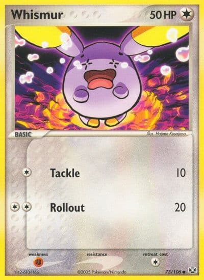 Whismur Emerald Pokemon card