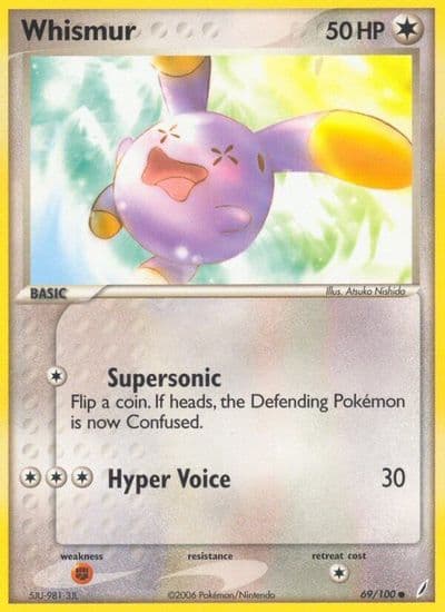 Whismur Crystal Guardians Pokemon card
