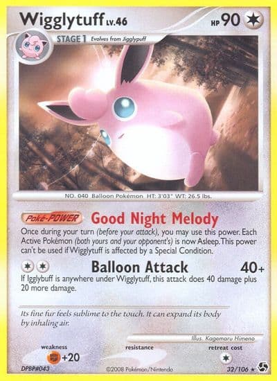 Wigglytuff Great Encounters Pokemon card