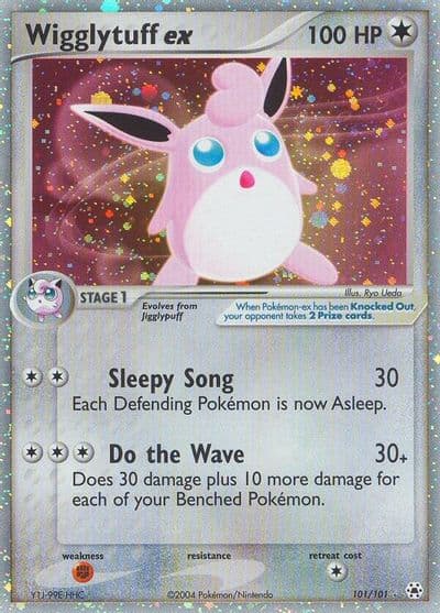 Wigglytuff ex Hidden Legends Pokemon card