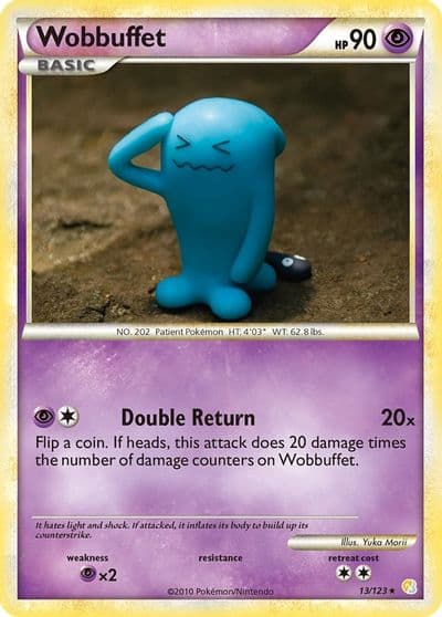 Wobbuffet HeartGold SoulSilver Pokemon card