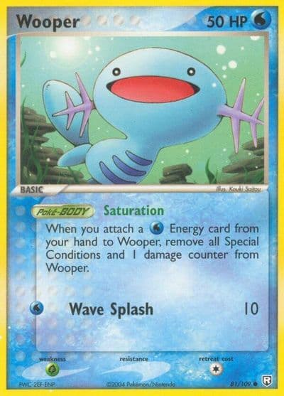 Wooper Team Rocket Returns Pokemon card