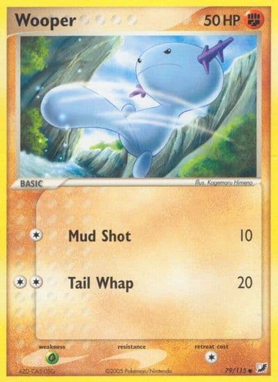 Wooper Unseen Forces Pokemon card