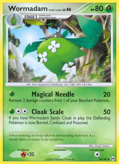 Wormadam Plant Cloak Arceus Pokemon card