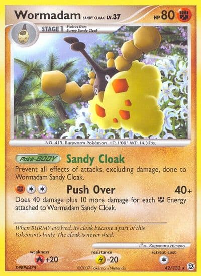 Wormadam Sandy Cloak Secret Wonders Pokemon card